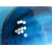 Perle de Coquillage - Ronde 4mm - Blanche  -10 pces